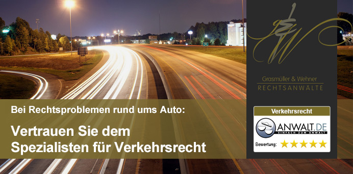 Bei Rechtsproblemen rund ums Auto: Vertrauen Sie dem Spezialisten für Verkehrsrecht | Kanzlei Wehner